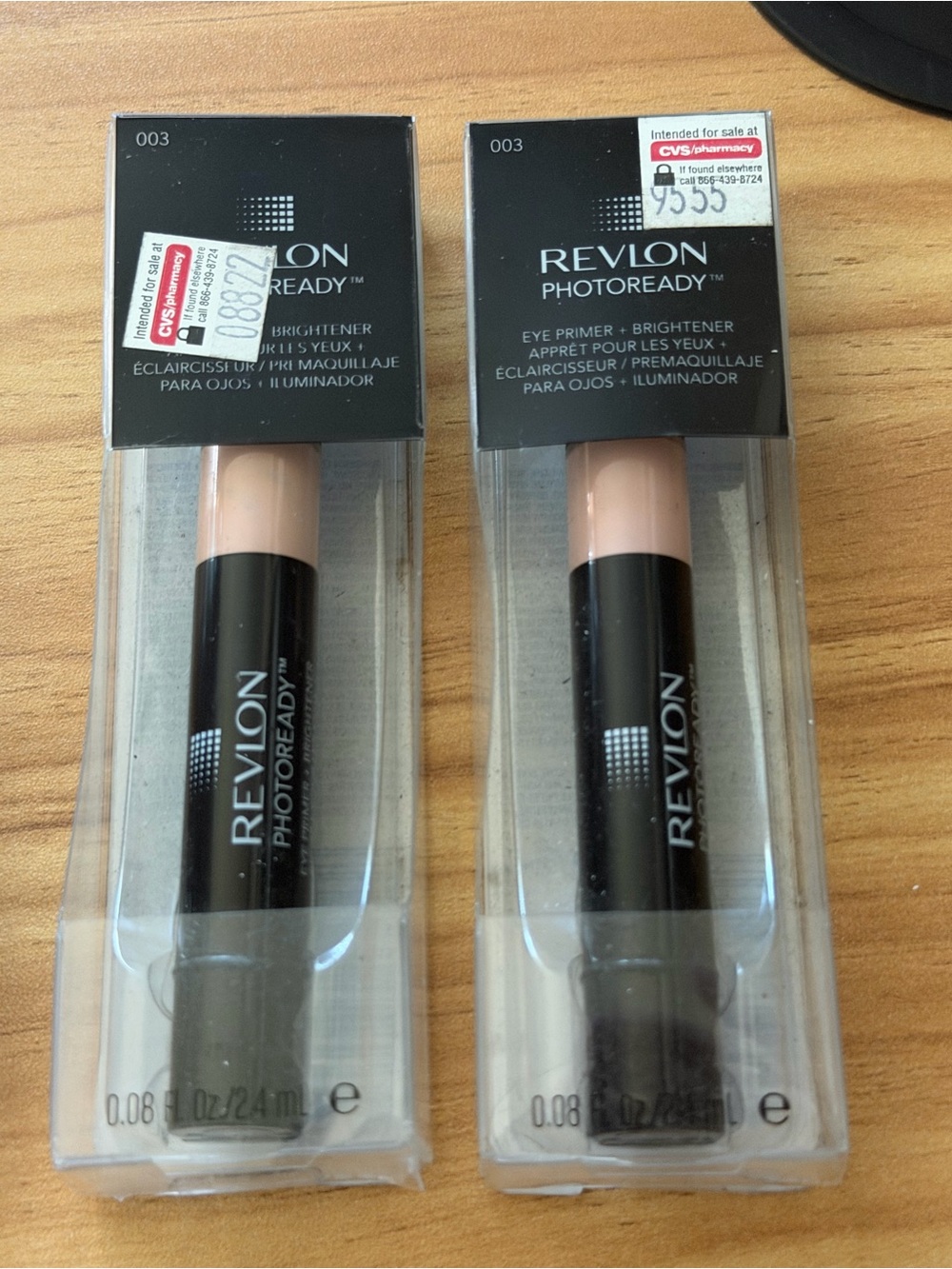 2 REVLON Photoready Eye Primer + Brightener 0.08oz/2.4ml 003 Shade